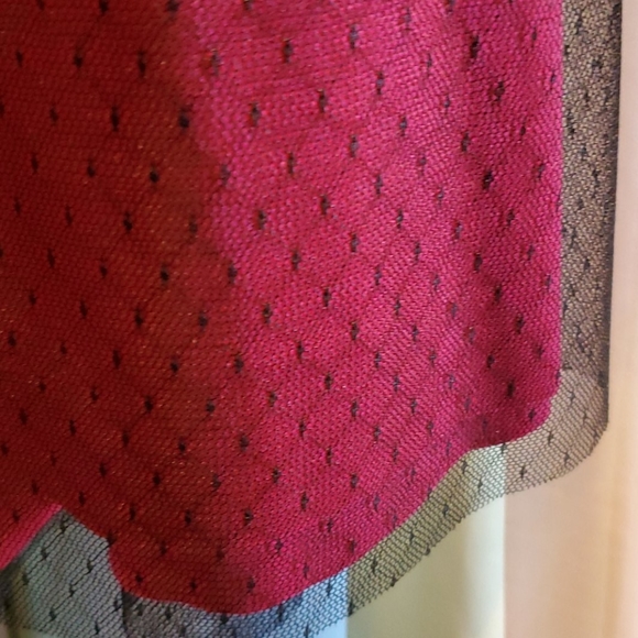 NWOT, Torrid Magenta and black skirt. - Picture 3 of 3